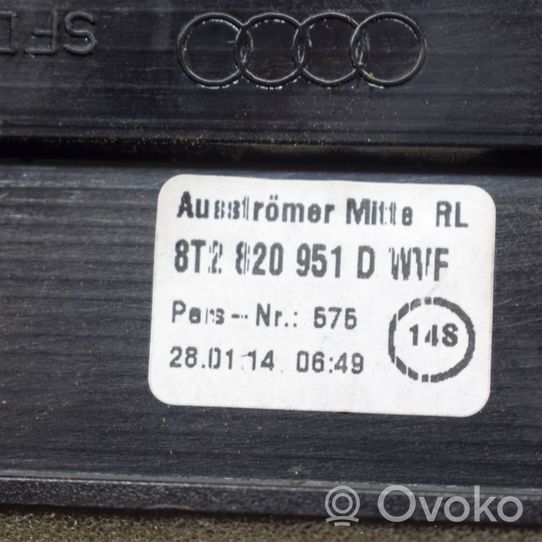Audi A5 8T 8F Garniture, panneau de grille d'aération 8T2820951D