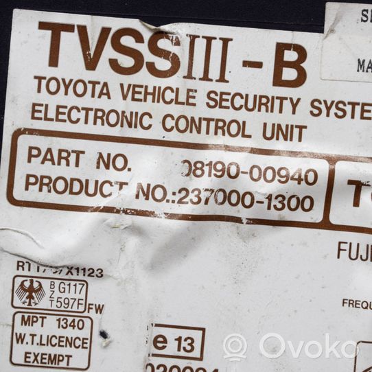 Toyota Land Cruiser (HDJ90) Ajonestolaitteen ohjainlaite/moduuli 0819000940