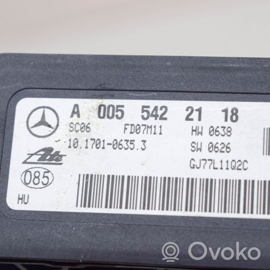 Mercedes-Benz CLK A209 C209 Sensore di accelerazione A0055422118