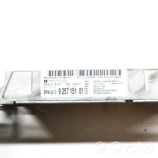 BMW 1 F20 F21 Moduł / Sterownik Bluetooth 9257151