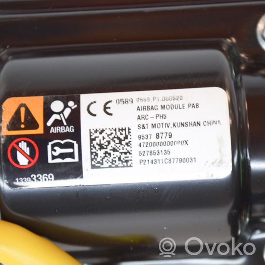 Opel Mokka X Poduszka powietrzna Airbag pasażera 13393369