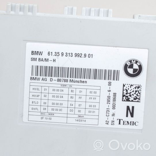 BMW 7 F01 F02 F03 F04 Modulo di controllo sedile 9313992