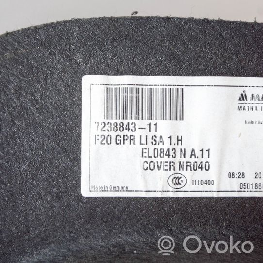 BMW 1 F20 F21 Apatinis, bagažinės šono, apdailos skydas 7238843