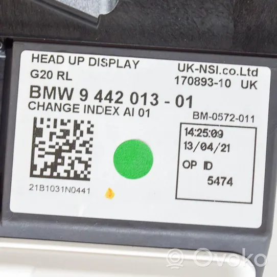 BMW 3 G20 G21 Head up display screen 17089310