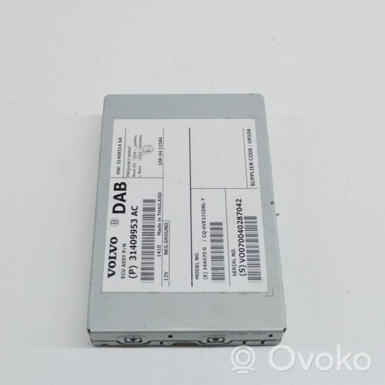 Volvo V60 Moduł / Sterownik dziku audio HiFi 31409953