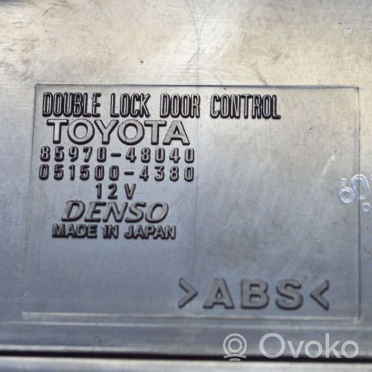 Toyota C-HR Unité de commande / module de verrouillage centralisé porte 0515004380