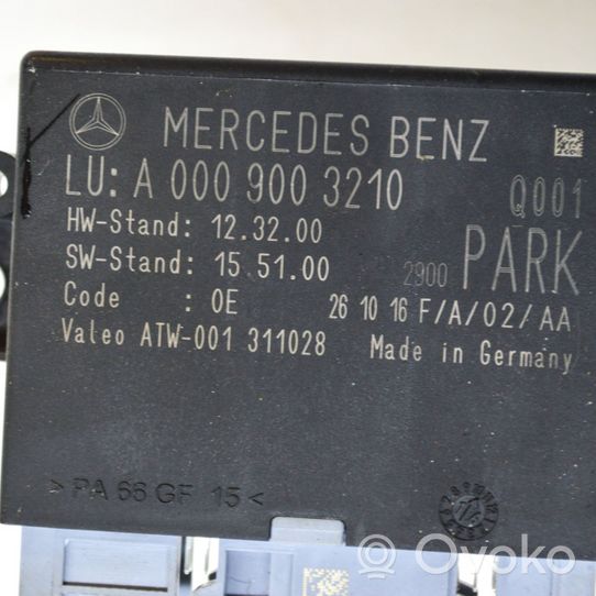 Mercedes-Benz GLE (W166 - C292) Centralina/modulo sensori di parcheggio PDC A0009003210