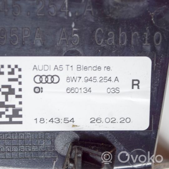Audi A5 Moulure de garniture de feu arrière / postérieur 8W7945254A