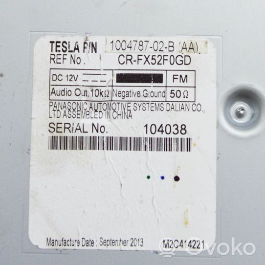 Tesla Model S Unité principale radio / CD / DVD / GPS 100478702B