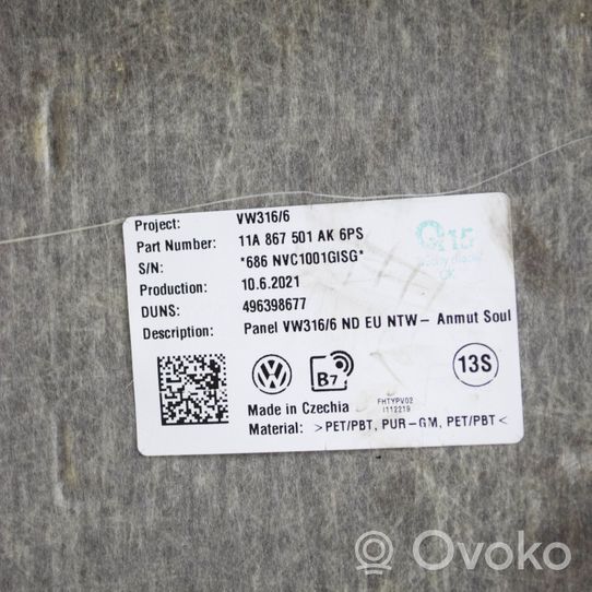 Volkswagen ID.4 Kattoverhoilu 11A867501AK6PS