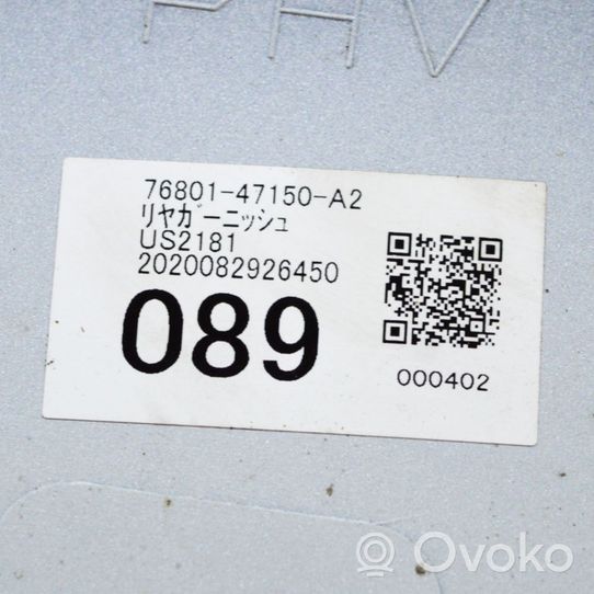 Toyota Prius (XW50) Garniture de hayon 7680147150A2
