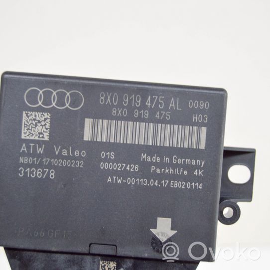 Audi A1 Pysäköintitutkan (PCD) ohjainlaite/moduuli 8X0919475