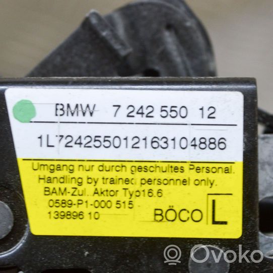 BMW 2 F45 Zamek pokrywy przedniej / maski silnika 7242550