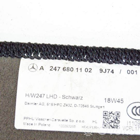 Mercedes-Benz B W247 Fußmattensatz A2476801102