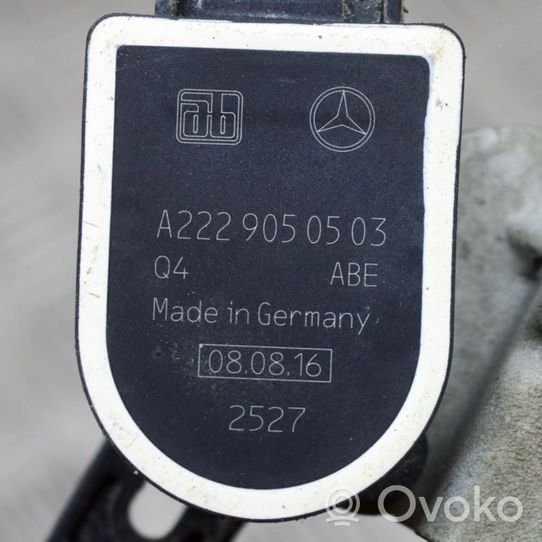 Mercedes-Benz C W205 Czujnik poziomowania świateł osi przedniej A2229050503