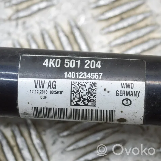 Audi A6 S6 C8 4K Aizmugurējā pusass 4K0501204