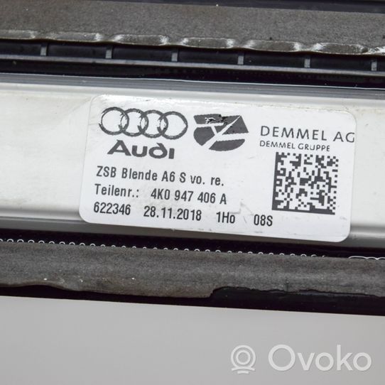 Audi A6 S6 C8 4K Kynnysverhoilusarja (sisä) 4K0947405A