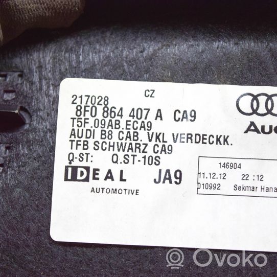 Audi A5 8T 8F Garniture latérale de console centrale arrière 8F0864407A