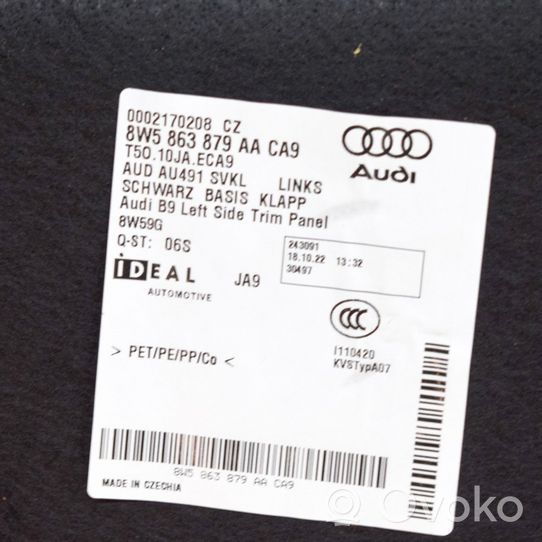 Audi A4 S4 B9 Trunk/boot lower side trim panel 8W5863879AA
