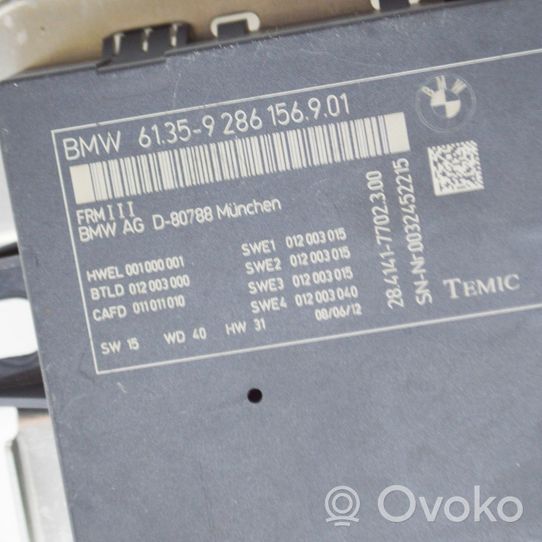 BMW X3 F25 Sterownik / Moduł świateł LCM 9286156