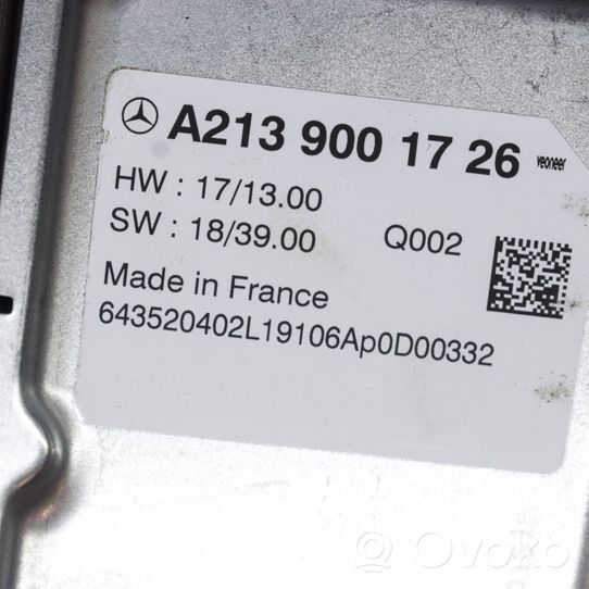 Mercedes-Benz EQC Distronic-anturi, tutka A2139001726