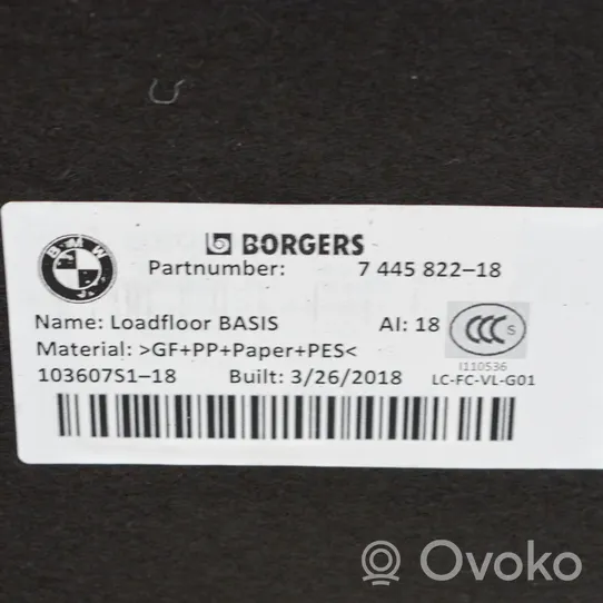 BMW X3 G01 Tapis de coffre 7445822