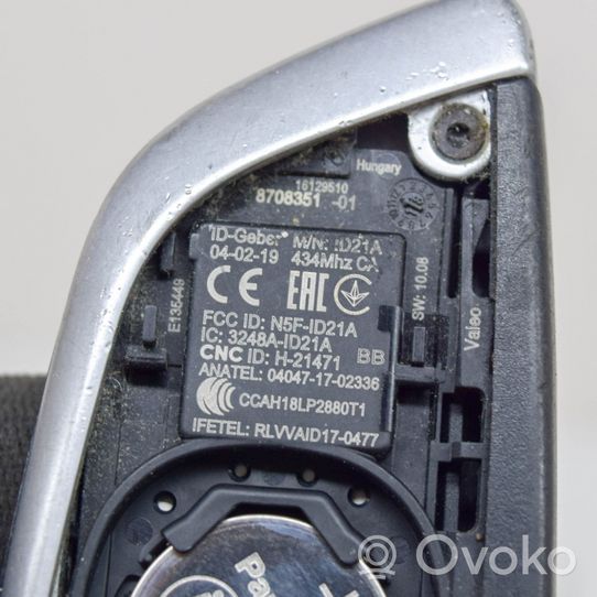 BMW 3 G20 G21 Clé / carte de démarrage 8708351