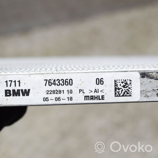 BMW 2 F45 Chłodnica oleju skrzynia biegów 7643360
