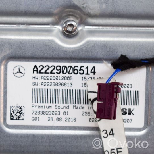 Mercedes-Benz C W205 Äänentoistojärjestelmäsarja A2057205803