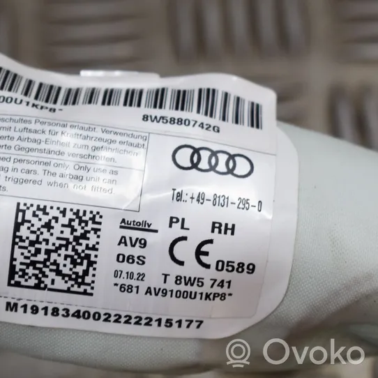 Audi A4 S4 B9 Stogo oro pagalvė (užuolaida) 8W5880742G