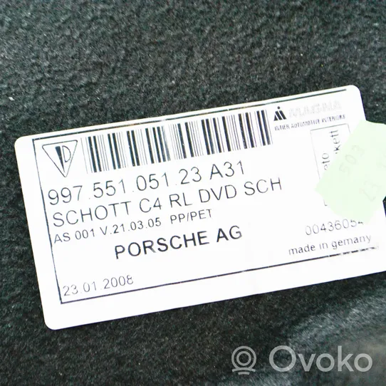 Porsche 997 Tappeto di rivestimento del fondo del bagagliaio/baule 99755105123A31