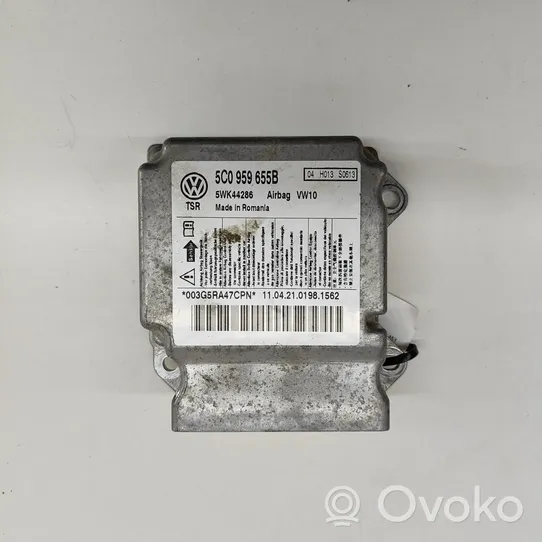 Skoda Yeti (5L) Sterownik / Moduł Airbag 5C0959655B