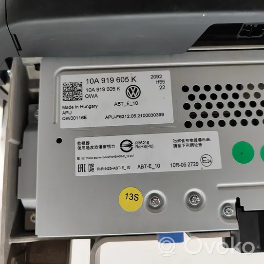 Volkswagen ID.3 Monitor / wyświetlacz / ekran 10A919605K