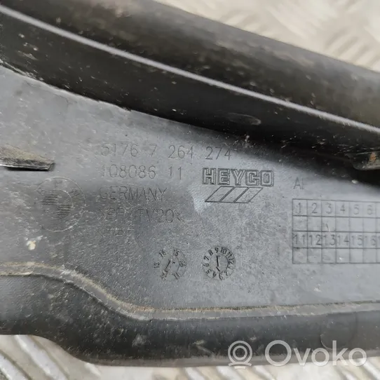 BMW 3 F30 F35 F31 Panel wykończeniowy błotnika 7264274