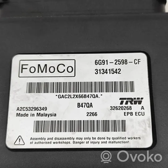 Volvo S60 Takajarrun EMF-ohjainlaite/moduuli 31341542