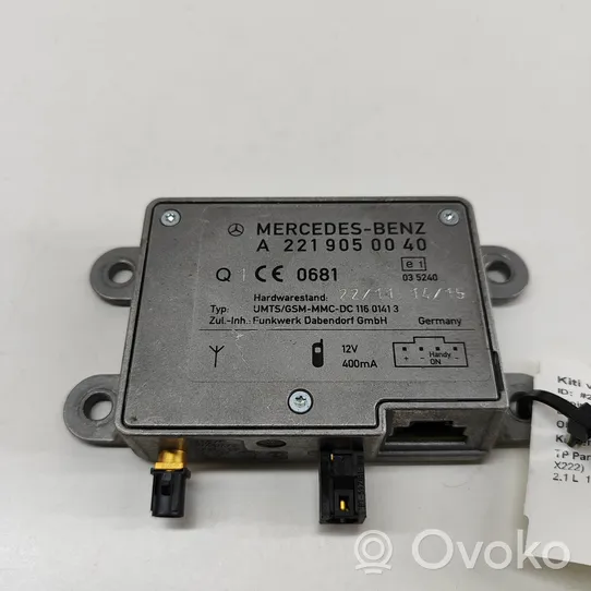 Mercedes-Benz S W222 Amplificateur d'antenne A2219050040