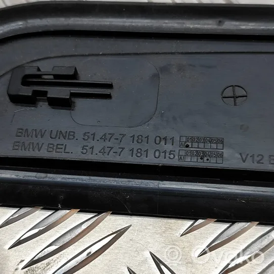 BMW 7 F01 F02 F03 F04 Priekinio kėbulo slenksčio apdaila 7181011