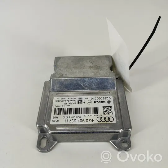 Audi A6 S6 C7 4G Oro pagalvių valdymo blokas 4G0907637H