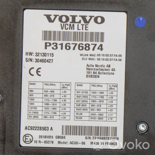 Volvo XC40 Sterownik / Moduł sterujący telefonem 32130115