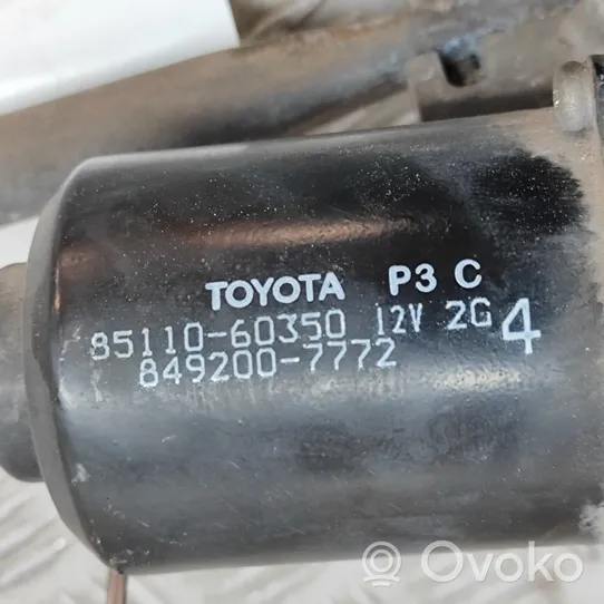 Toyota Land Cruiser (J120) Tiranti e motorino del tergicristallo anteriore 8515060260