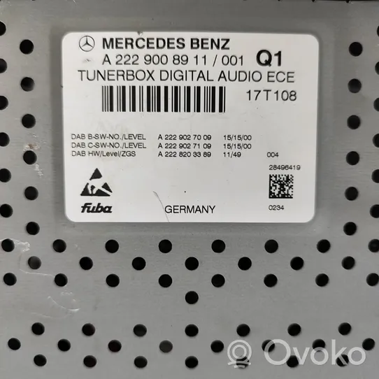 Mercedes-Benz E W213 Hi-Fi-äänentoistojärjestelmä A2229008911