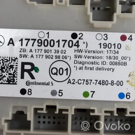 Mercedes-Benz A W177 Durų elektronikos valdymo blokas A1779001704