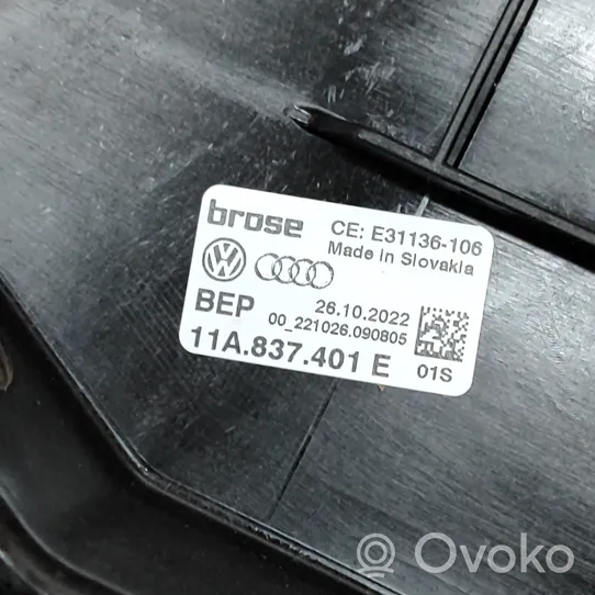 Audi Q4 Sportback e-tron Priekinio el. lango pakėlimo mechanizmo komplektas 4K0959811A