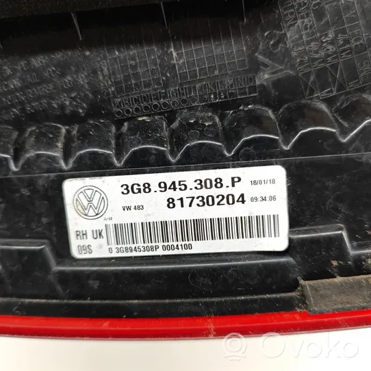 Volkswagen Arteon Galinis žibintas dangtyje 3G8945308P