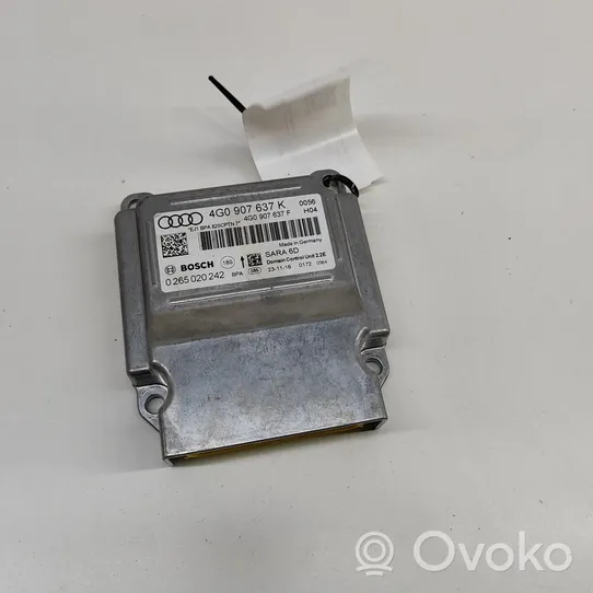 Audi A7 S7 4G Oro pagalvių valdymo blokas 4G0907637K