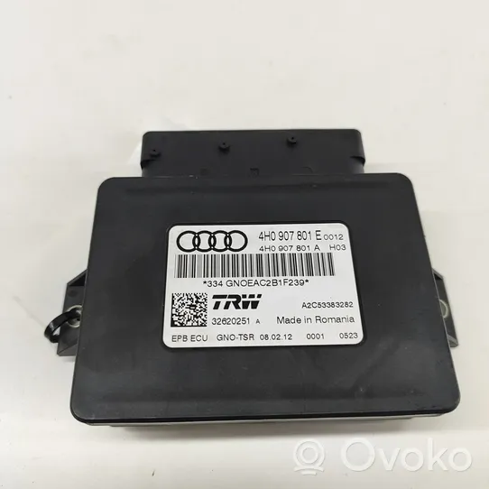 Audi A6 C7 Takajarrun EMF-ohjainlaite/moduuli 4H0907801E