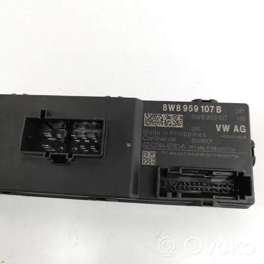 Audi A5 Sterownik / Moduł elektrycznej klapy tylnej / bagażnika 8W8959107B