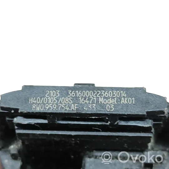 Audi A5 Aizdedzes atslēga / karte 8W0959754AF