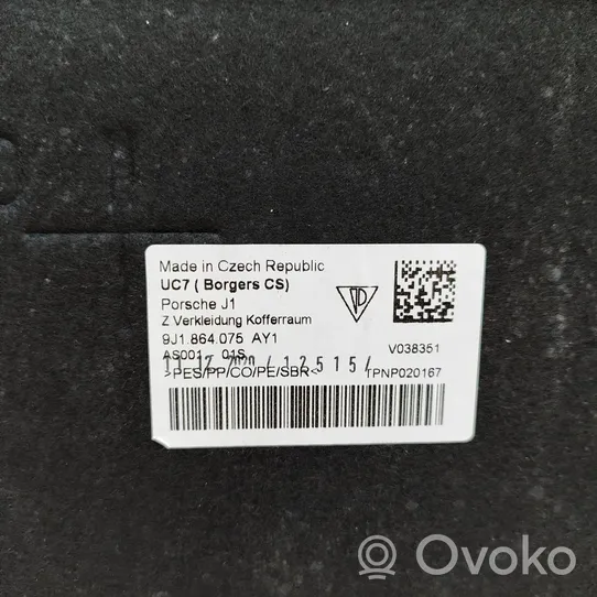 Audi E-tron GT Tavaratilan kaukalon tekstiilikansi 9J1864075