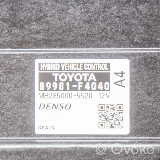 Toyota C-HR Calculateur moteur ECU 89981F4040